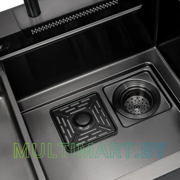 Кухонная мойка ARFEKA ECO AR 750x450 BLACK PVD NANO картинка 8